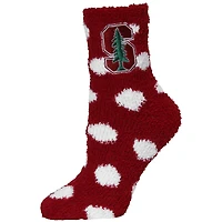 Women's ZooZatz Stanford Cardinal Plush Dot Socks