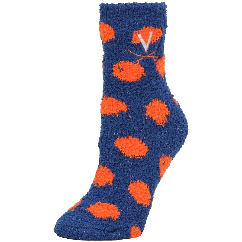 Women's ZooZatz Virginia Cavaliers Plush Dot Socks