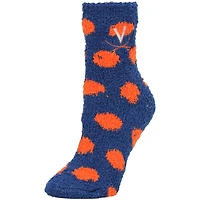 Women's ZooZatz Virginia Cavaliers Plush Dot Socks