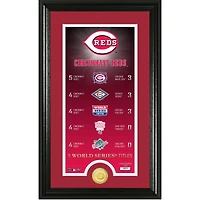 Highland Mint Cincinnati Reds 12" x 20" World Series Championships Legacy Supreme Photomint