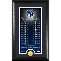 Highland Mint New York Yankees 12" x 20" World Series Championships Legacy Supreme Photomint
