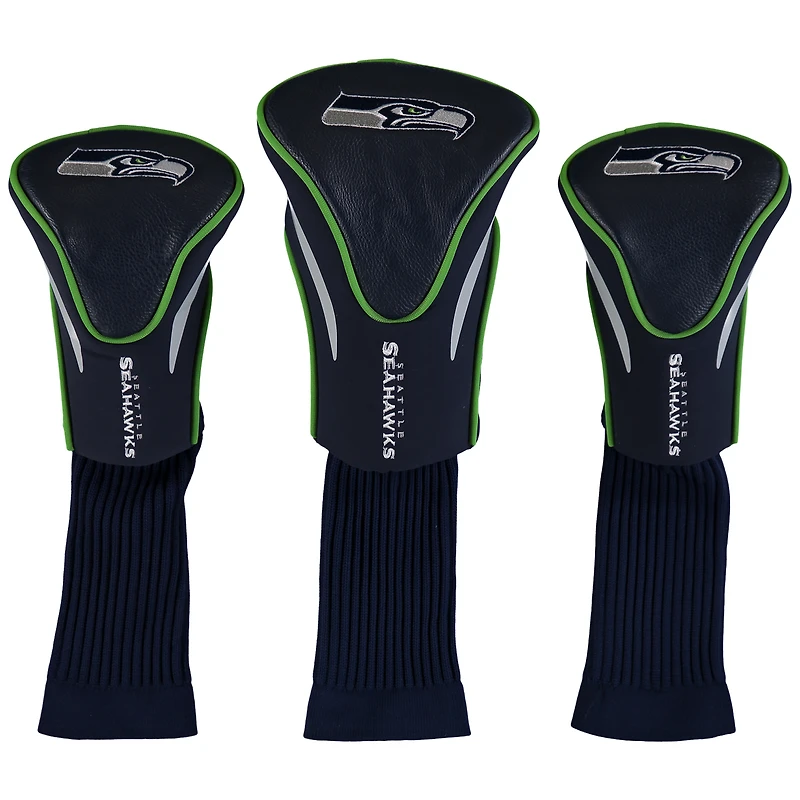 Seattle Seahawks 3-Pack Contour Golf Club Head Covers