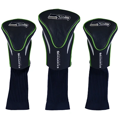Seattle Seahawks 3-Pack Contour Golf Club Head Covers