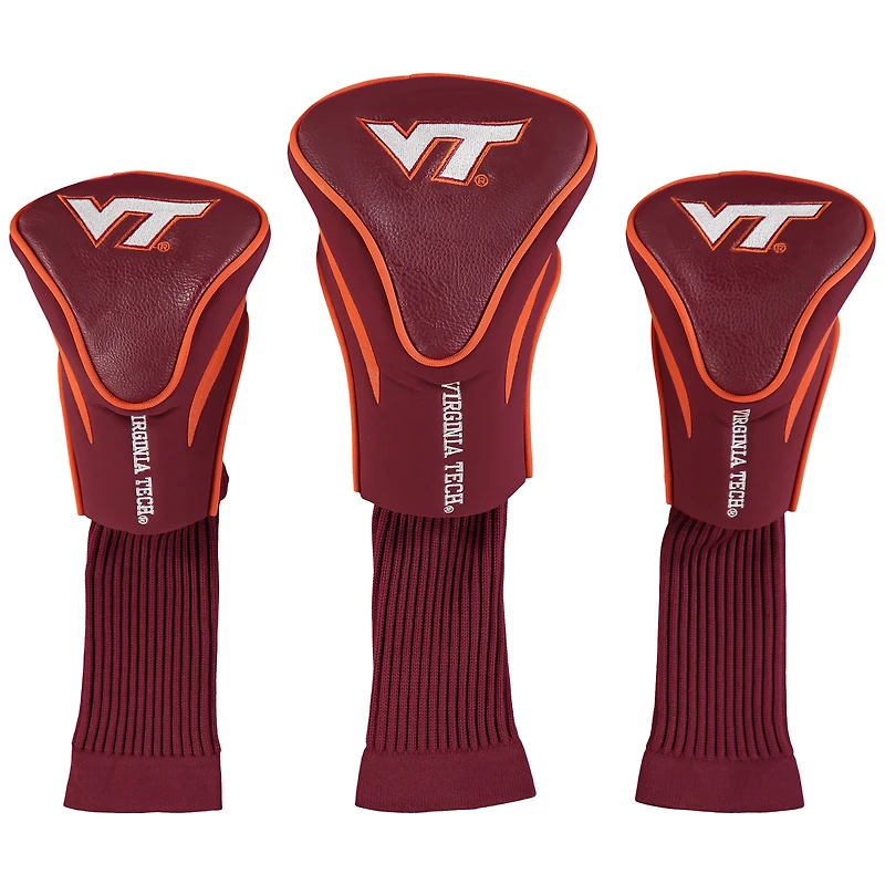 Virginia Tech Hokies 3-Pack Contour Golf Club Head Covers