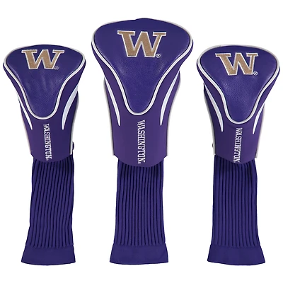 Washington Huskies 3-Pack Contour Golf Club Head Covers