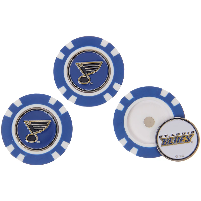 St. Louis Blues 3-Pack Poker Chip Golf Ball Markers