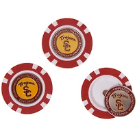 USC Trojans 3-Pack Poker Chip Golf Ball Markers