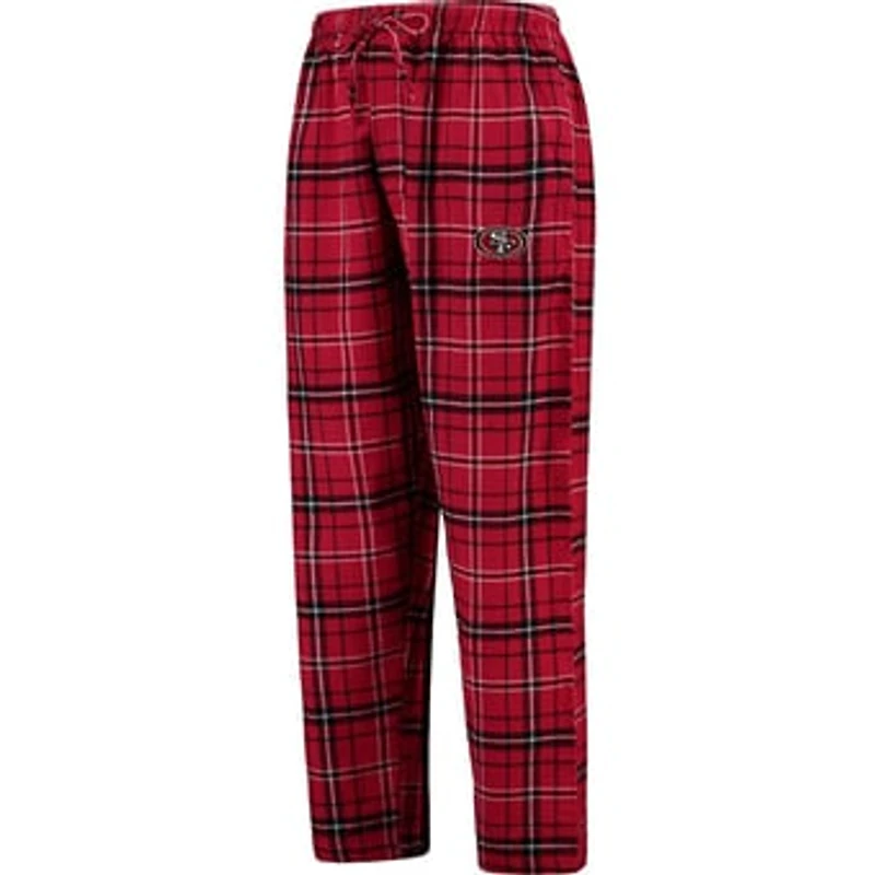 Men's Concepts Sport Scarlet San Francisco 49ers Ultimate Plaid Flannel Pajama Pants