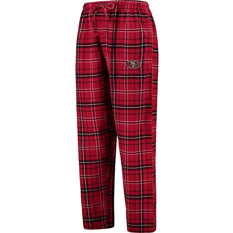 Men's Concepts Sport Scarlet San Francisco 49ers Ultimate Plaid Flannel Pajama Pants