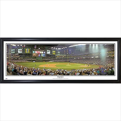 Arizona Diamondbacks 39" x 13.5" Inaugural Game Standard Black Framed Panorama