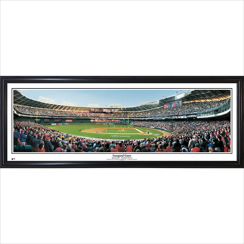 Washington Nationals 39" x 13.5" Inaugural Game Standard Black Framed Panorama
