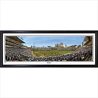 Chicago Cubs 39" x 13.5" 100 Years Standard Black Framed Panorama