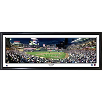 Minnesota Twins 39" x 13.5" Fifth Inning at Target Field Standard Black Framed Panorama