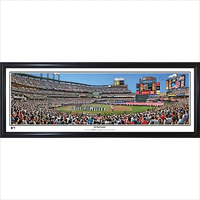 New York Mets 39" x 13.5" All-Star Game Standard Black Framed Panorama