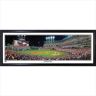 Cleveland Indians 39" x 13.5" Standard Black Framed Panorama