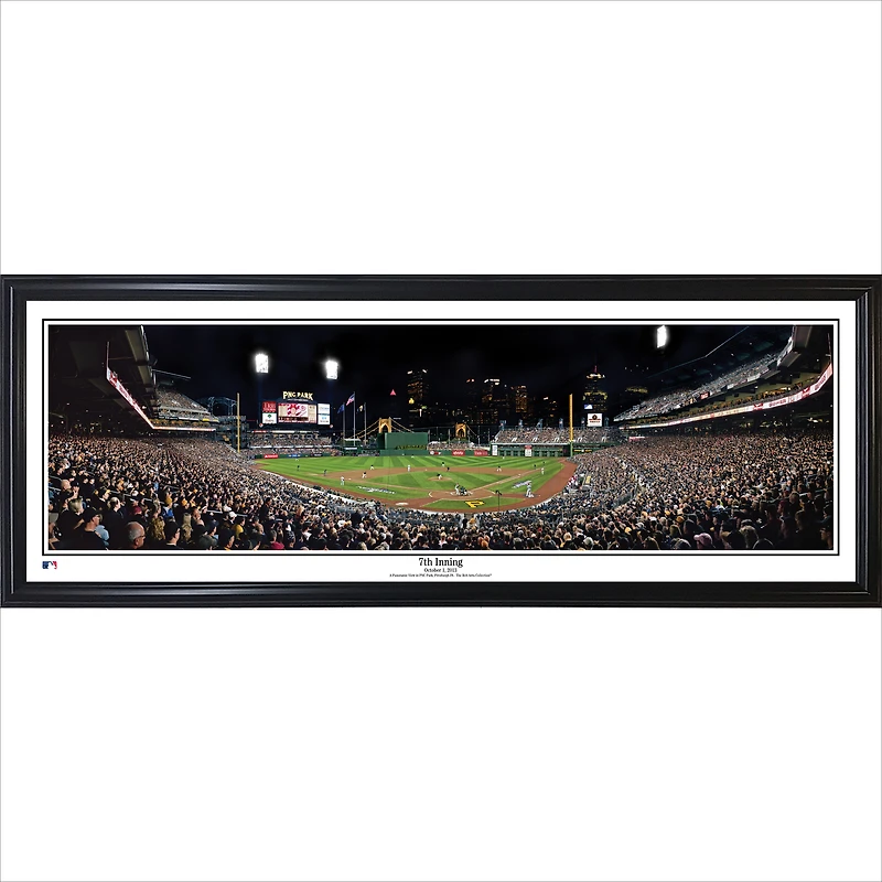 Pittsburgh Pirates 39" x 13.5" 7th Inning Standard Black Framed Panorama