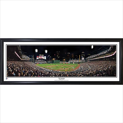 Pittsburgh Pirates 39" x 13.5" 7th Inning Standard Black Framed Panorama