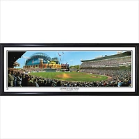 Milwaukee Brewers 39" x 13.5" Last Pitch at County Stadium Standard Black Framed Panorama