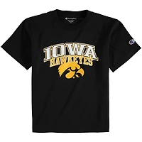 Youth Champion Black Iowa Hawkeyes Jersey T-Shirt