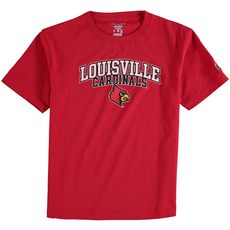 Youth Champion Red Louisville Cardinals Jersey T-Shirt
