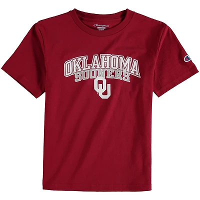 Youth Champion Crimson Oklahoma Sooners Jersey T-Shirt