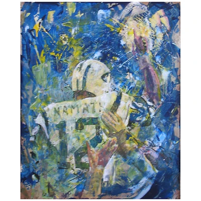NY Jets Deacon Jones Foundation "Joe Namath" Fine Art Canvas Print 20" x 30" by Artist David Schock