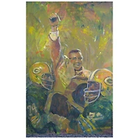 Vince Lombardi Green Bay Packers Deacon Jones Foundation Fine Art Canvas Print 24" x 36" by Artist David Schock