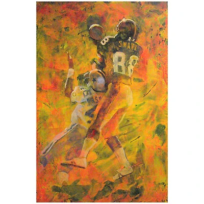 Lynn Swann Pittsburgh Steelers Deacon Jones Foundation Fine Art Canvas Print 24" x 36" by Artist David Schock