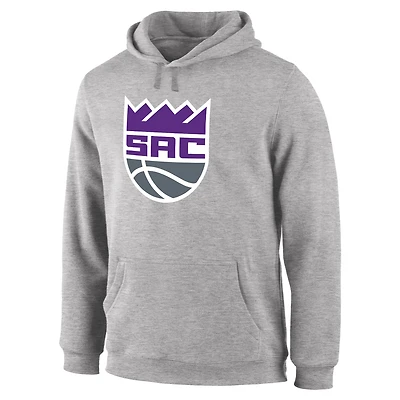 Men's Heather Gray Sacramento Kings Team Essential Pullover Hoodie