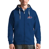 Men's Antigua Royal Buffalo Bills Victory Full-Zip Hoodie