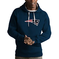 Men's Antigua Navy New England Patriots Victory Pullover Hoodie