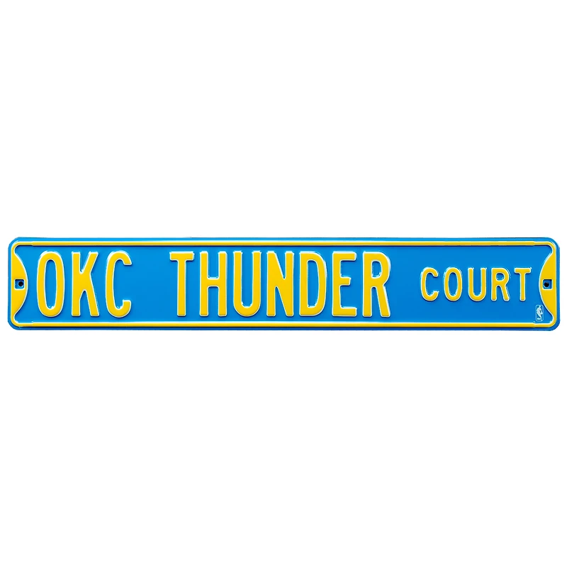 Oklahoma City Thunder 6" x 36" Steel Street Sign