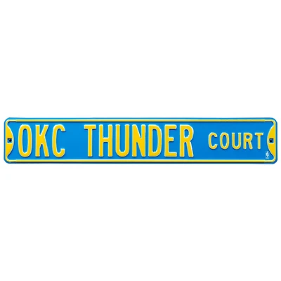 Oklahoma City Thunder 6" x 36" Steel Street Sign