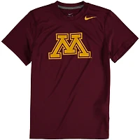 Youth Nike Minnesota Golden Gophers Maroon Logo Legend Performance T-Shirt