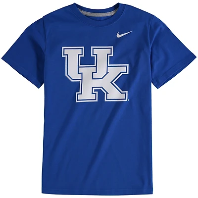 Youth Nike Royal Kentucky Wildcats Cotton Logo T-Shirt