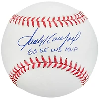 Sandy Koufax Los Angeles Dodgers Autographed Baseball with "63 65 WS MVP" Inscription