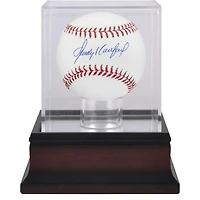 Sandy Koufax Los Angeles Dodgers Autographed Baseball and Mahogany Display Case