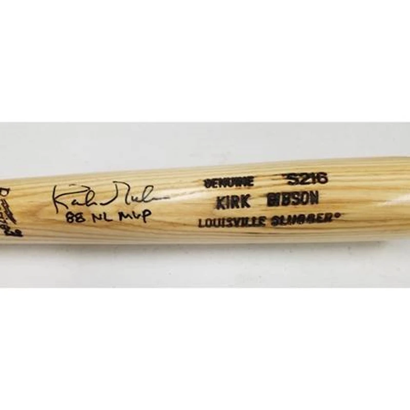 Kirk Gibson Autographed "88 NL MVP" Black Rawlings Pro Bat