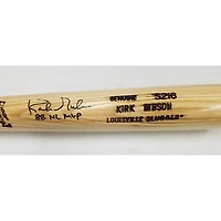 Kirk Gibson Autographed "88 NL MVP" Black Rawlings Pro Bat