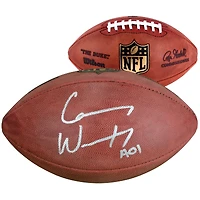 Carson Wentz Philadelphia Eagles Autographed Wilson Duke Full Color Pro Football