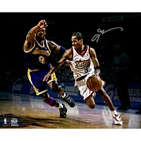 Allen Iverson Philadelphia 76ers Autographed 16" x 20" vs. Kobe Photograph