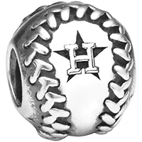Pandora Houston Astros Baseball Charm