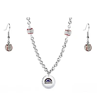 Colorado Rockies Crystals from Swarovski Baseball Necklace & Earrings