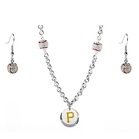Pittsburgh Pirates Crystals from Swarovski Baseball Necklace & Earrings