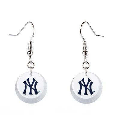 New York Yankees Swarovski Pick Off Earrings