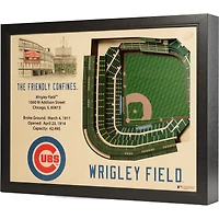 Chicago Cubs 25.5" x 19.5" Wrigley Field Stadium Views Wall Art