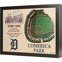 Detroit Tigers 25.5" x 19.5" Comerica Park Stadium Views Wall Art