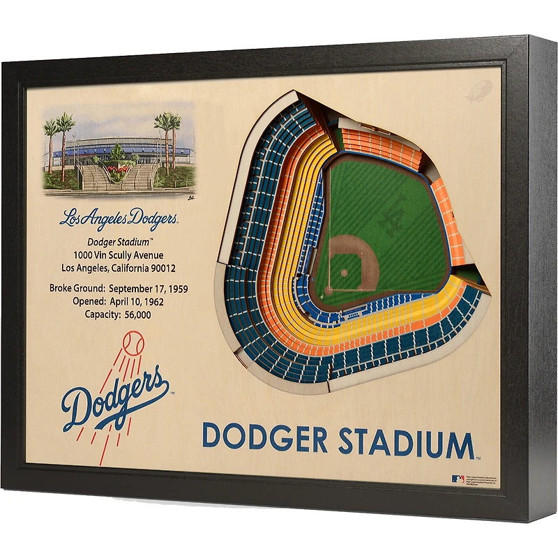 Los Angeles Dodgers 25.5" x 19.5" Dodger Stadium Stadium Views Wall Art