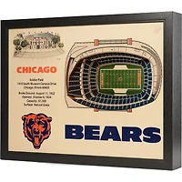 Chicago Bears 25.5" x 19.5" Soldier Field Stadium Views Wall Art