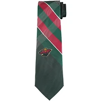 Men's Minnesota Wild Woven Poly Grid Tie